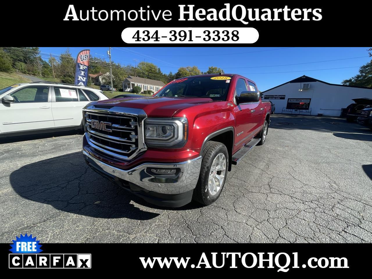 2018 GMC Sierra 1500 SLT Crew Cab Long Box 4WD