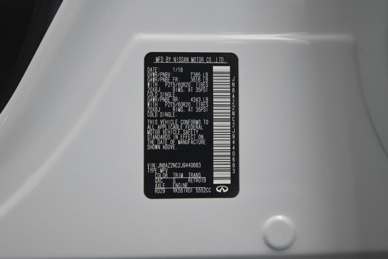 Infiniti QX80 4WD 2018 Infiniti QX80 4WD 2018