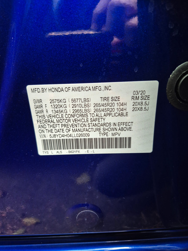 Acura MDX SH-AWD 7-Passenger w/Technology/A-Spec Pkg 2020