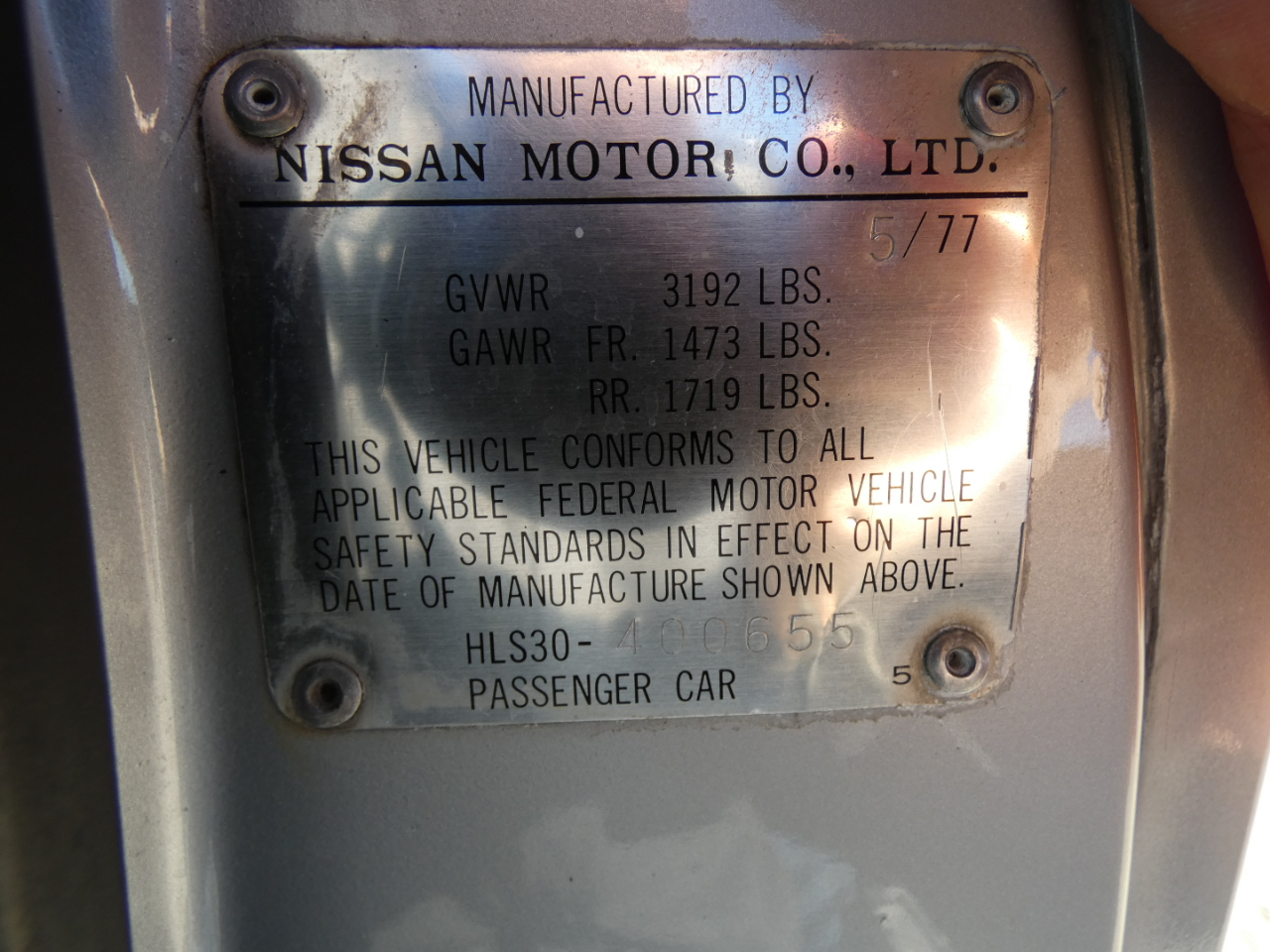 Nissan 280ZX 2dr Coupe 5-Spd 1977