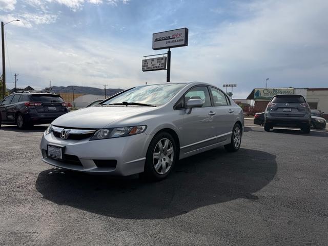Silver 2009 Honda Civic LX Sedan Front-Wheel Drive Automatic