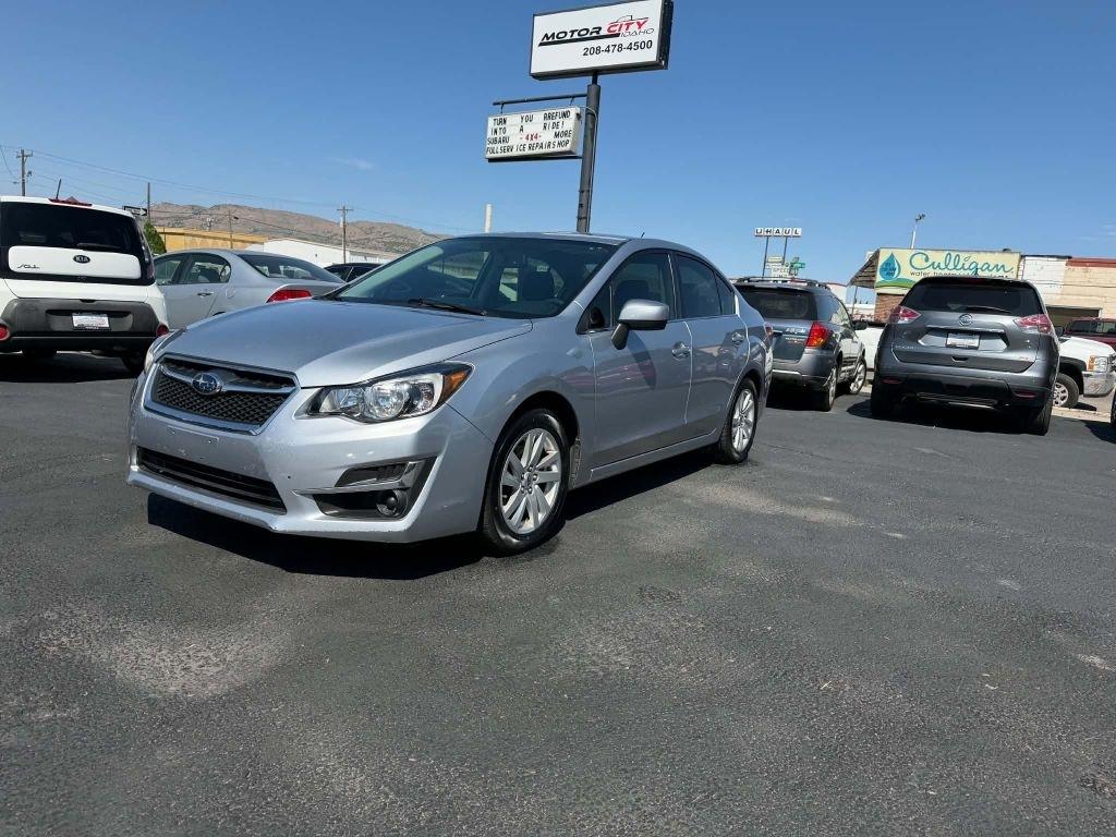 Silver 2015 Subaru Impreza Sedan All-Wheel Drive Continuously Variable Transmission