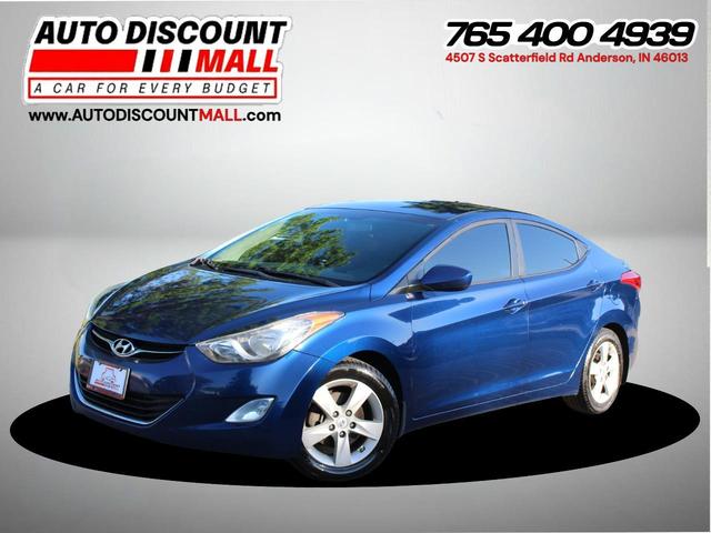 Blue 2013 Hyundai Elantra Sedan Front-Wheel Drive Automatic
