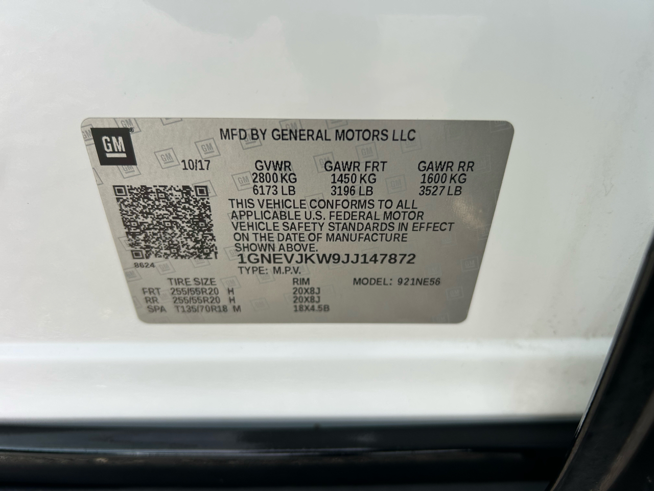 Chevrolet Traverse AWD 4dr Premier w/1LZ 2018