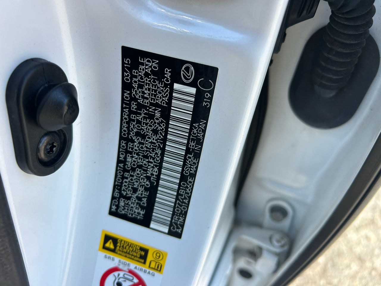 Lexus ES 350 4dr Sdn 2015