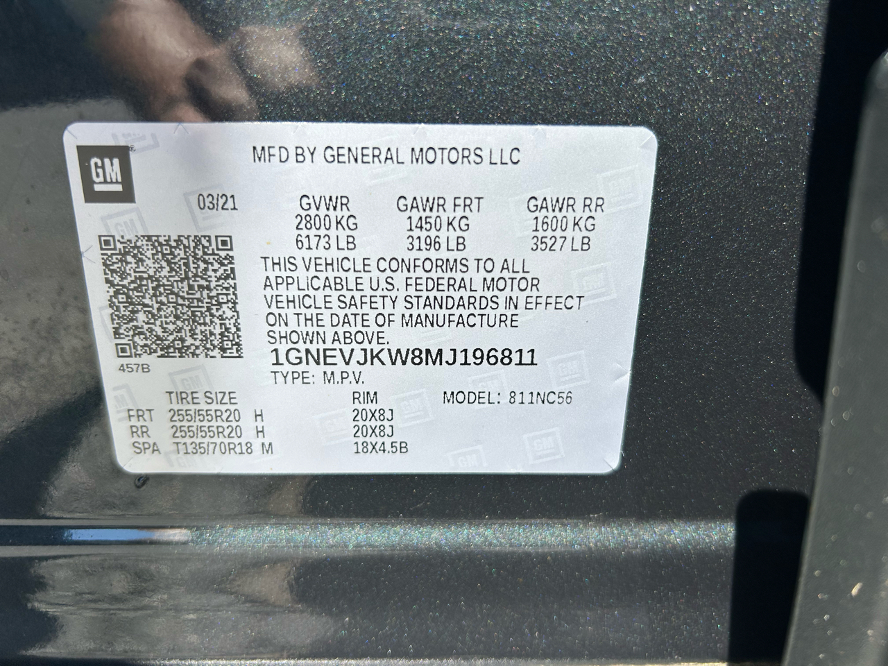 Chevrolet Traverse AWD 4dr RS 2021