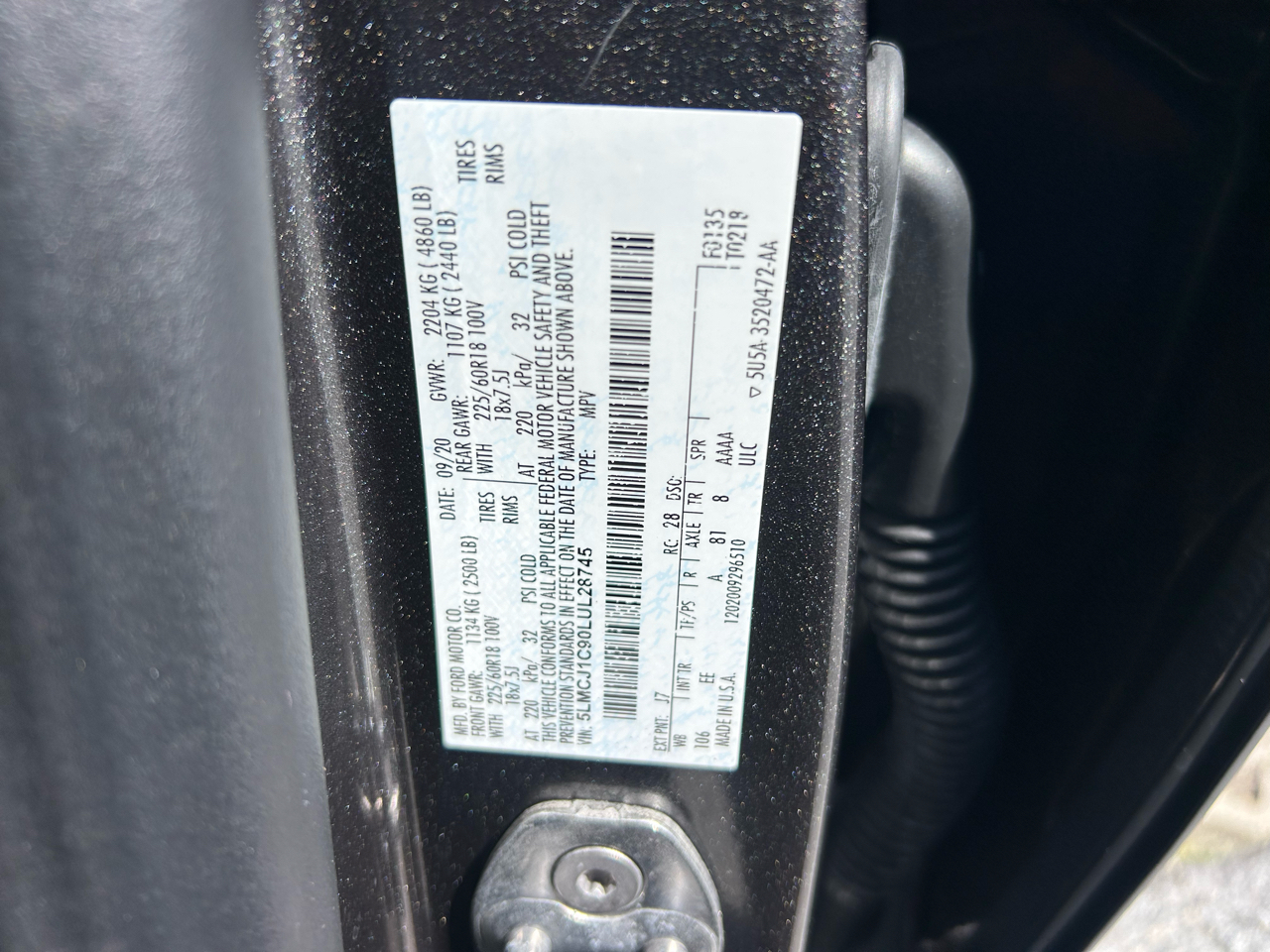 Lincoln Corsair Standard FWD 2020