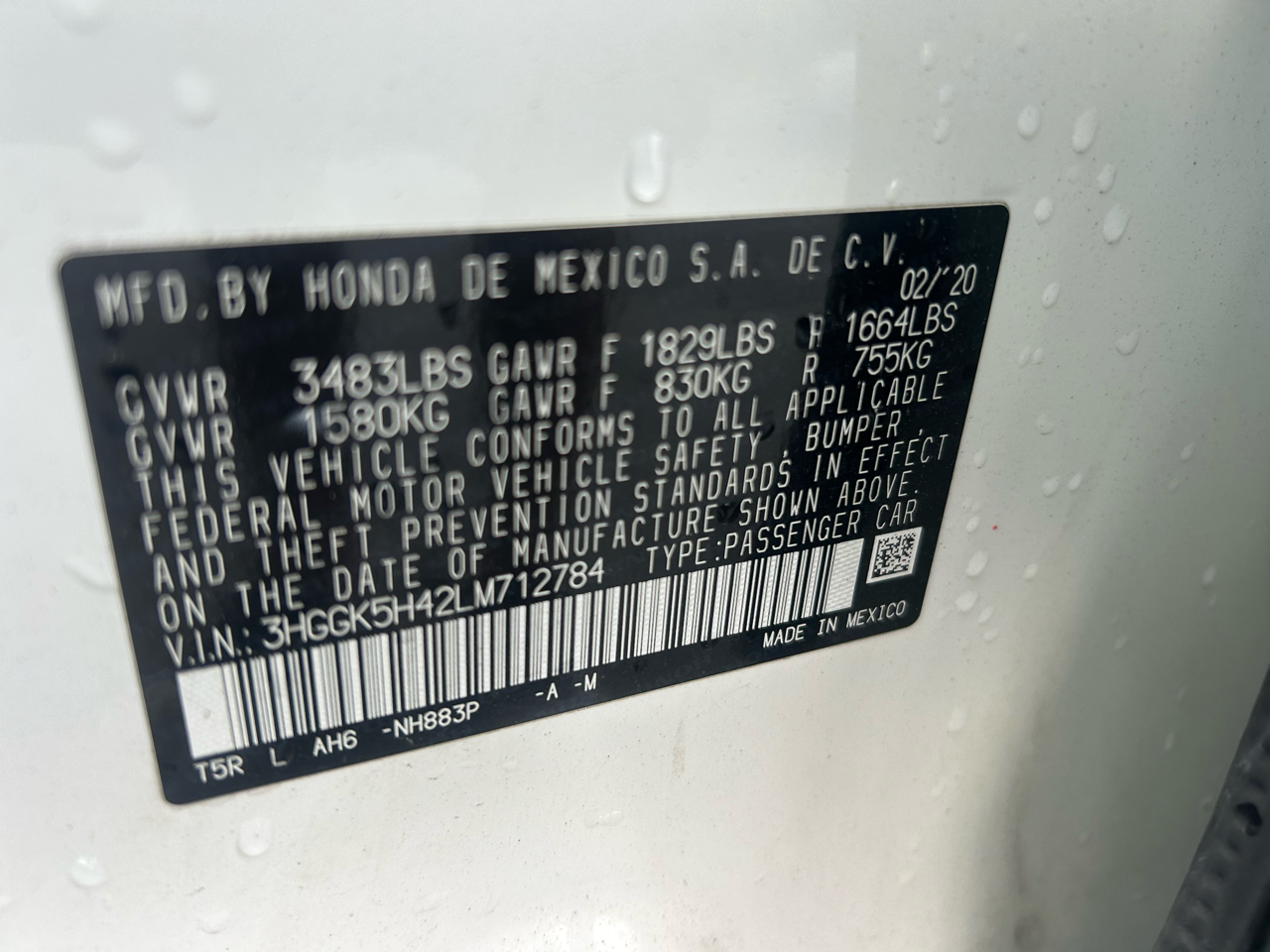 Honda Fit LX CVT 2020