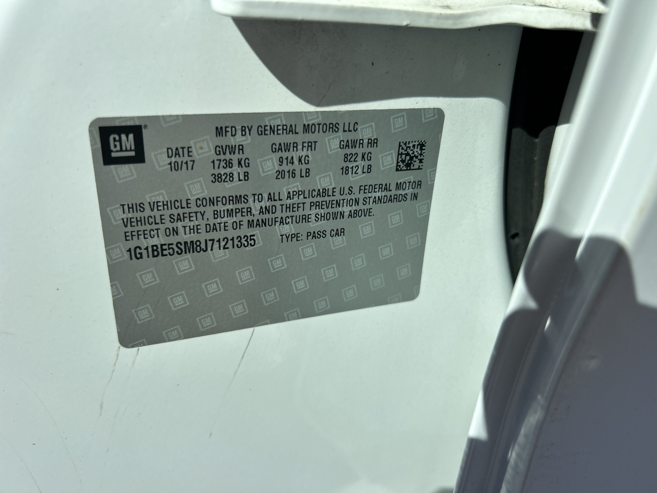 Chevrolet Cruze 4dr Sdn 1.4L LT w/1SD 2018