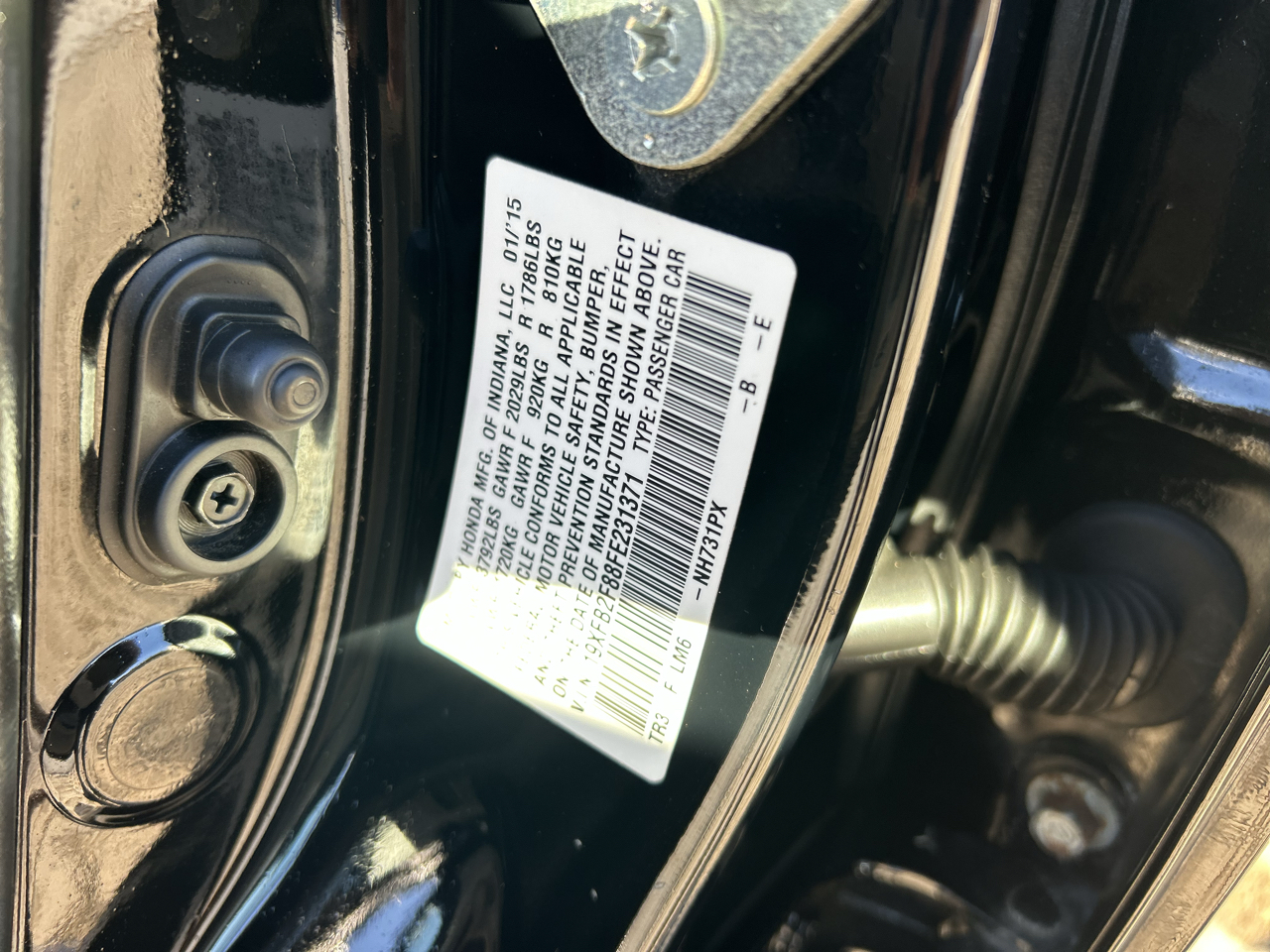 Honda Civic Sedan 4dr CVT EX 2015