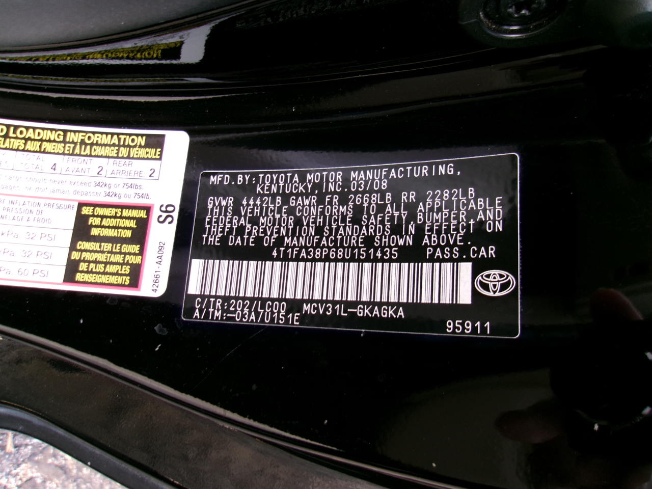 Toyota Camry Solara SLE Convertible 2008