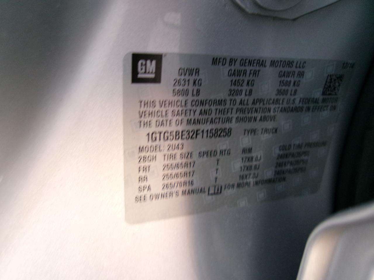 GMC Canyon SLE Crew Cab 2WD Long Box 2015