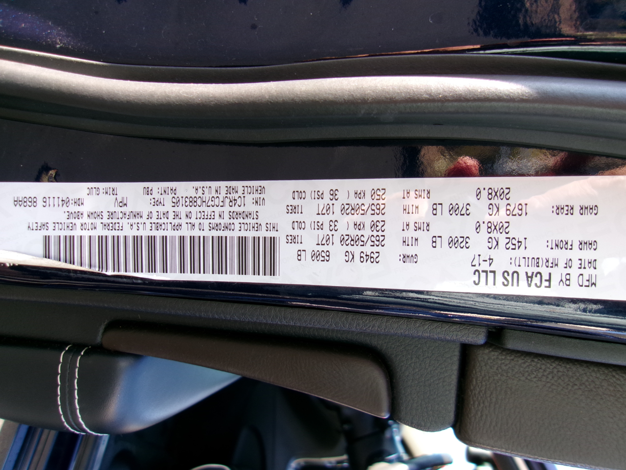 Jeep Grand Cherokee Overland 4WD 2017