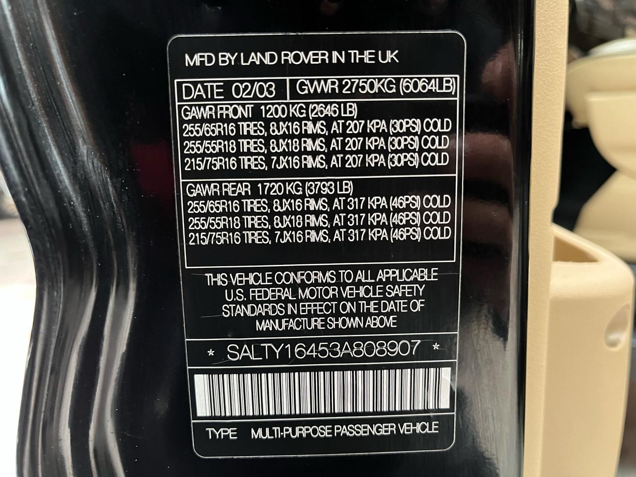 2003 LAND ROVER DISCOVERY - Image 43