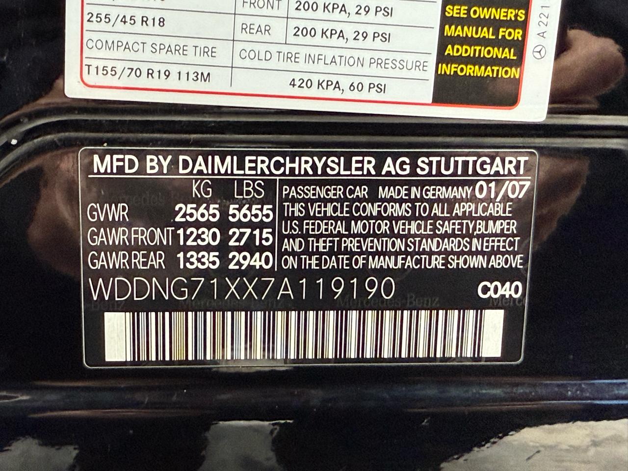 2007 MERCEDES-BENZ S-CLASS - Image 42