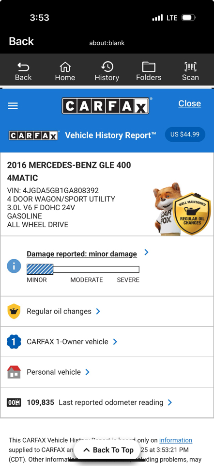 Mercedes-Benz GLE-Class GLE400 4MATIC 2016