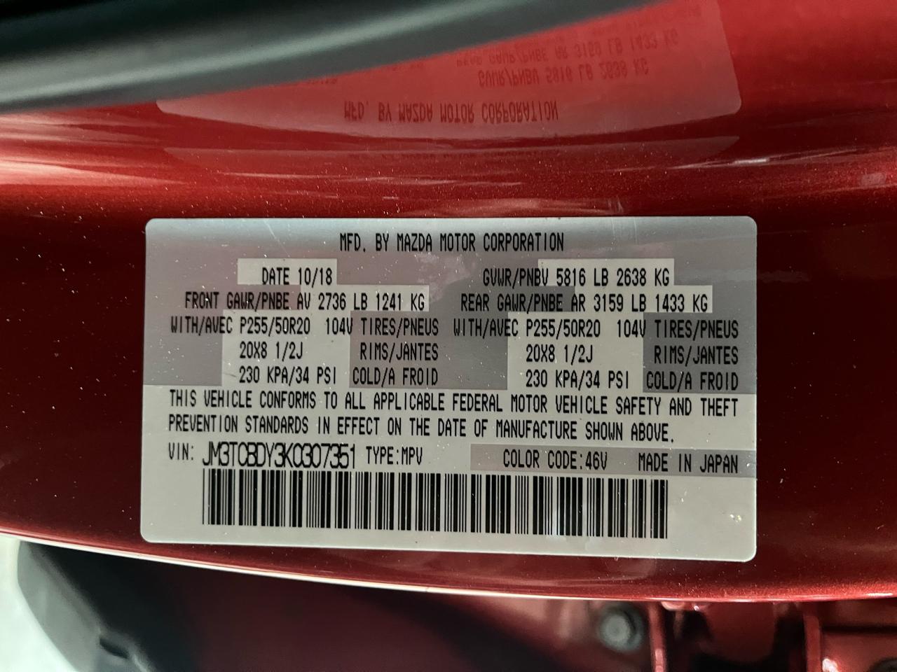 2019 MAZDA CX-9 - Image 45