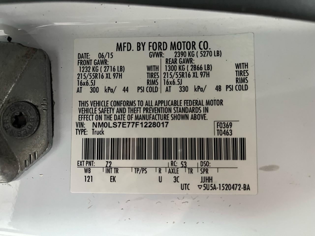 2015 FORD TRANSIT CONNECT - Image 41