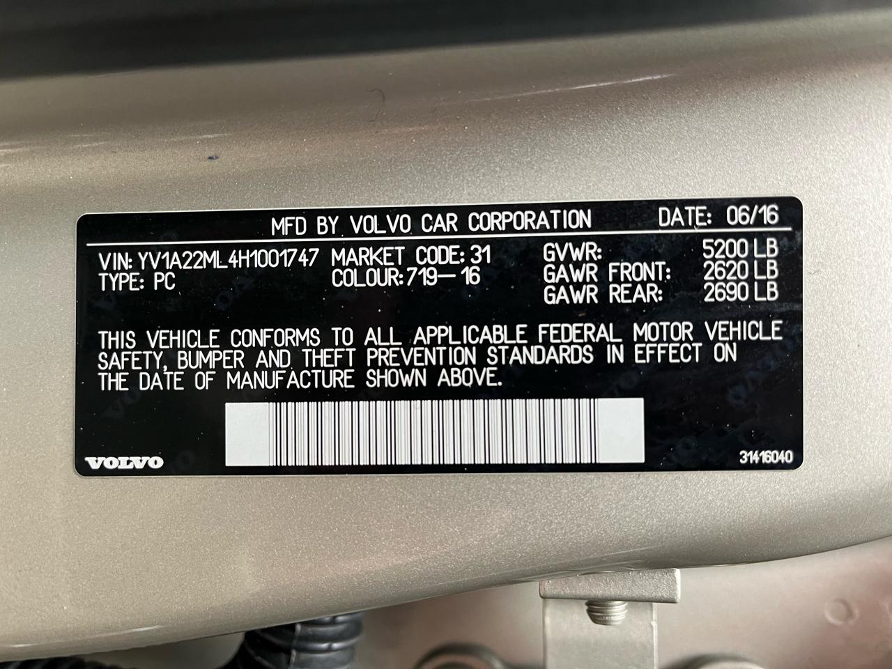 2017 VOLVO S90 - Image 46