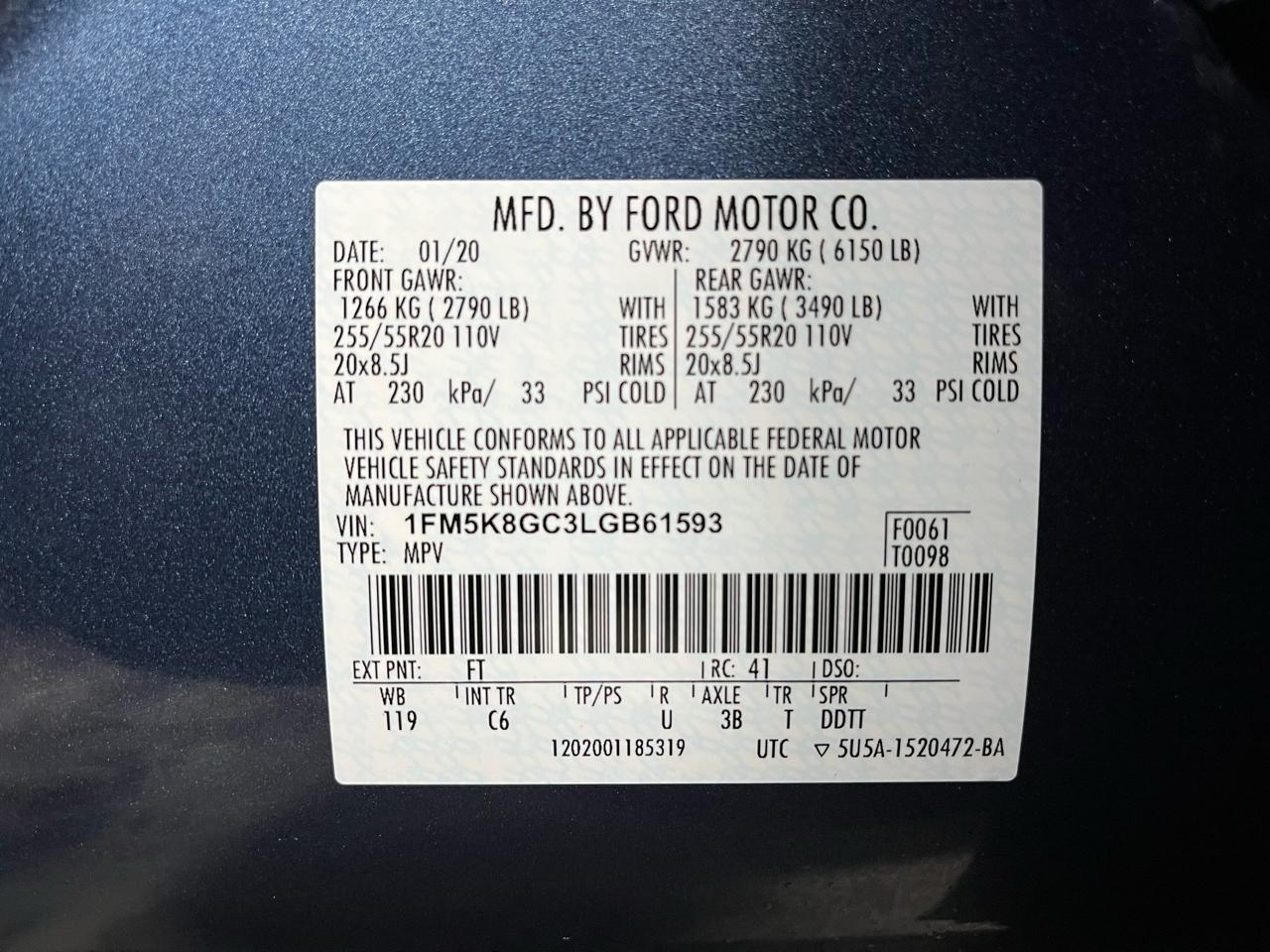 2020 FORD EXPLORER - Image 47