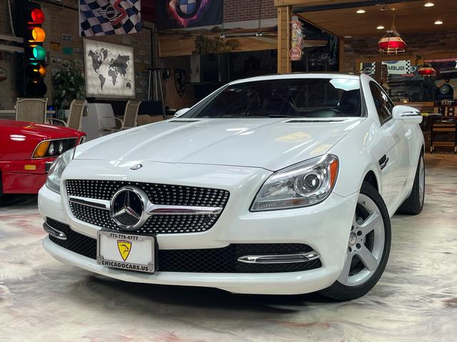 White 2015 Mercedes-Benz SLK 250 Convertible Rear-Wheel Drive Automatic