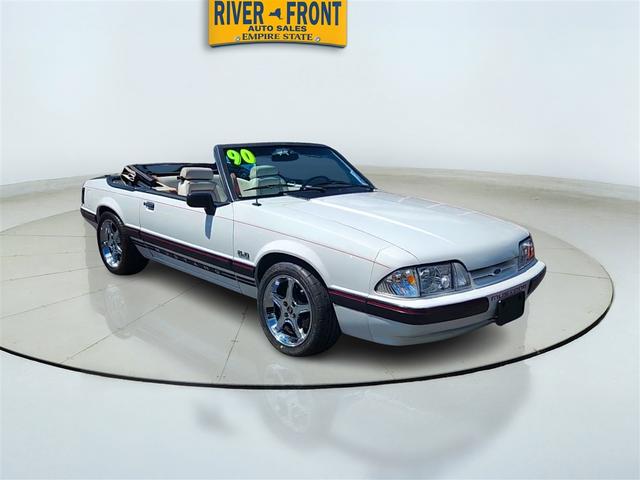 White 1990 Ford Mustang GT Convertible RWD Convertible Rear-Wheel Drive Manual