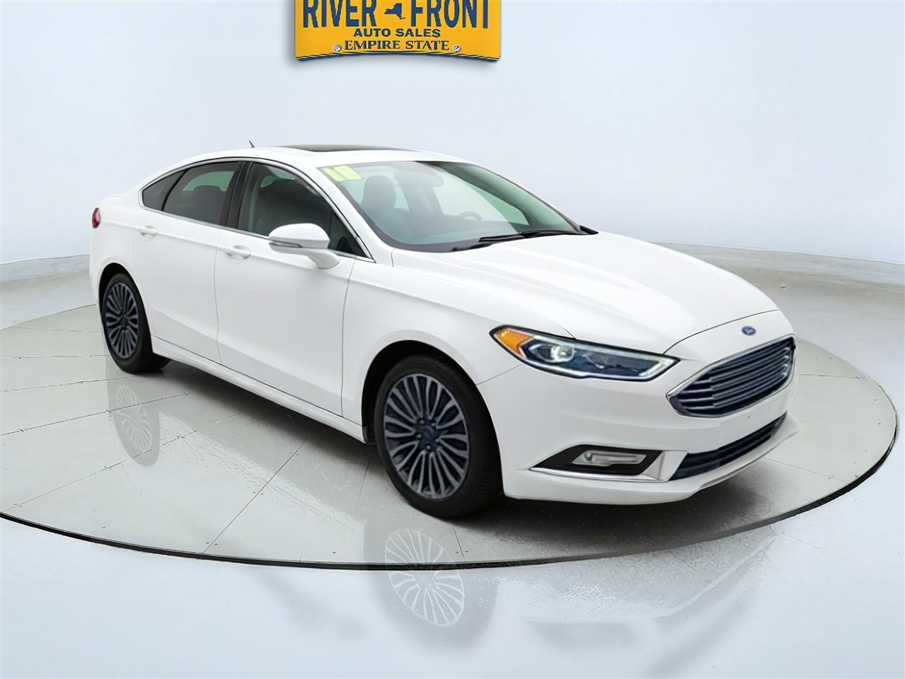 White 2018 Ford Fusion Sedan All-Wheel Drive Automatic