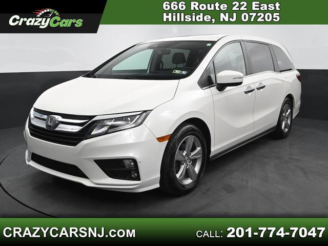 White 2019 Honda Odyssey EX-L FWD Minivan Front-Wheel Drive Automatic