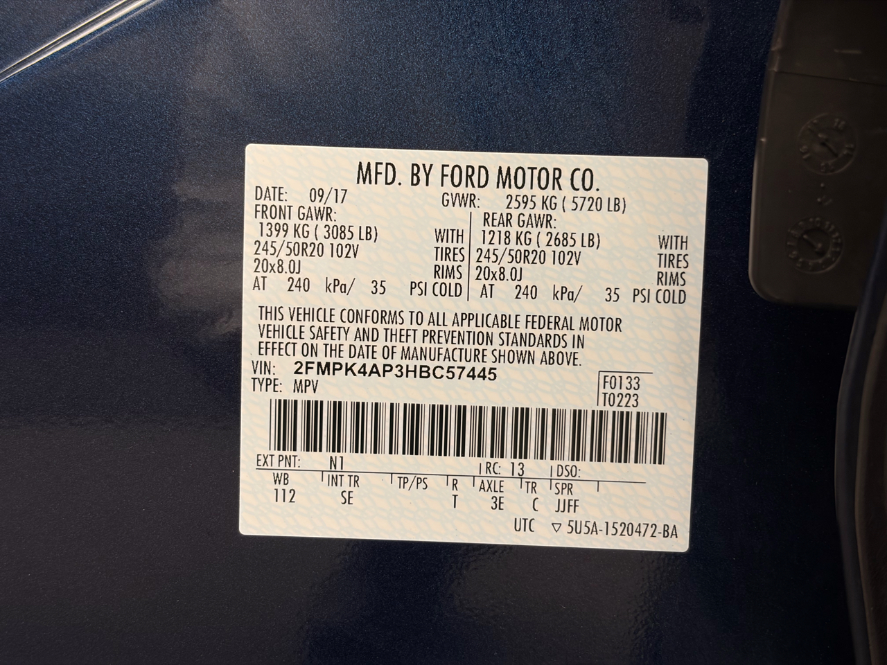 Ford Edge Sport AWD 2017