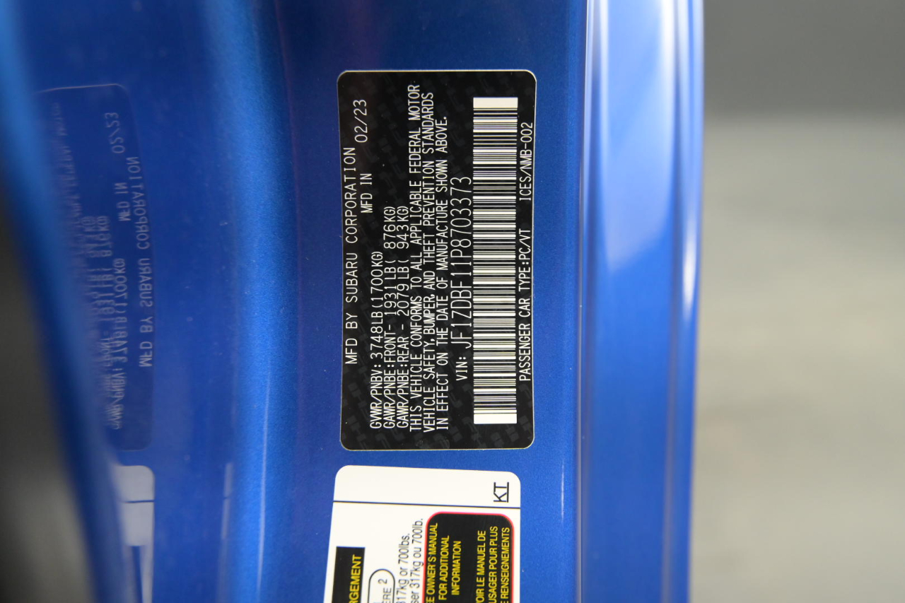 Subaru BRZ Limited Auto 2023