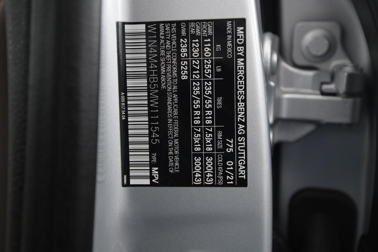 Mercedes-Benz GLB GLB 250 4MATIC SUV 2021