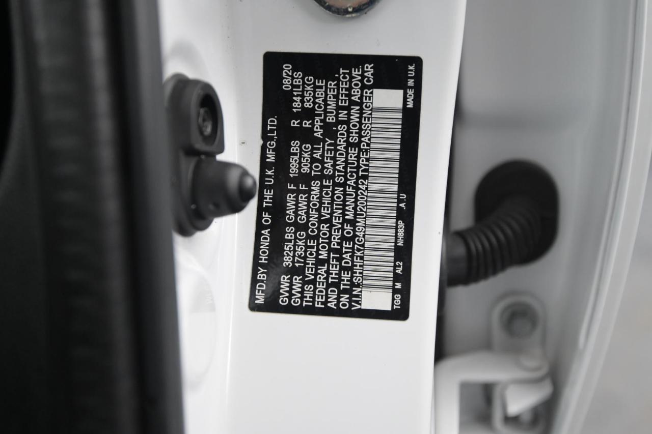 Honda Civic Hatchback Sport Manual 2021