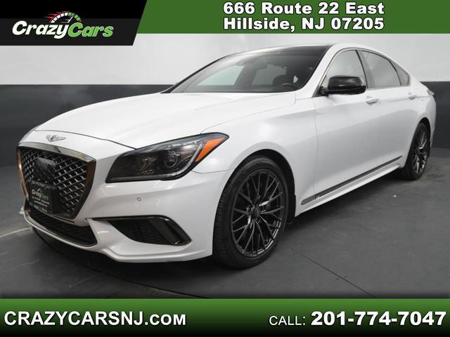 White 2018 Genesis G80 3.3T Sport AWD Sedan All-Wheel Drive Automatic