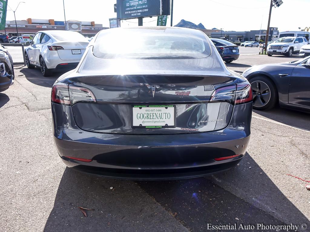 2021 Tesla Model 3 Long Range 4D Sedan AWD - Gray exterior view 3