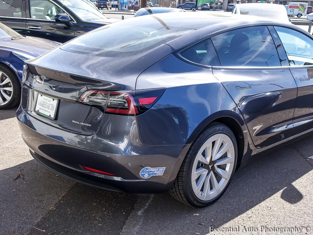 2021 Tesla Model 3 Long Range 4D Sedan AWD - Gray exterior view 4