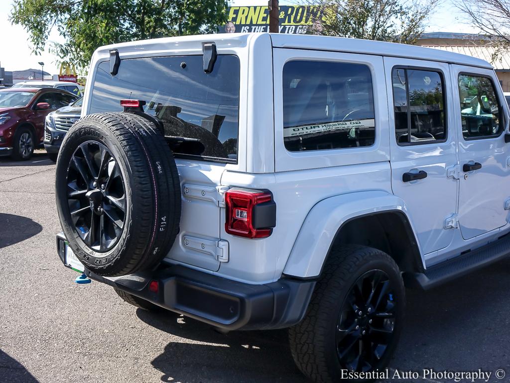 2022 Jeep Wrangler 4xe Unlimited Sahara 4XE 4D SUV 4WD - White exterior view 6