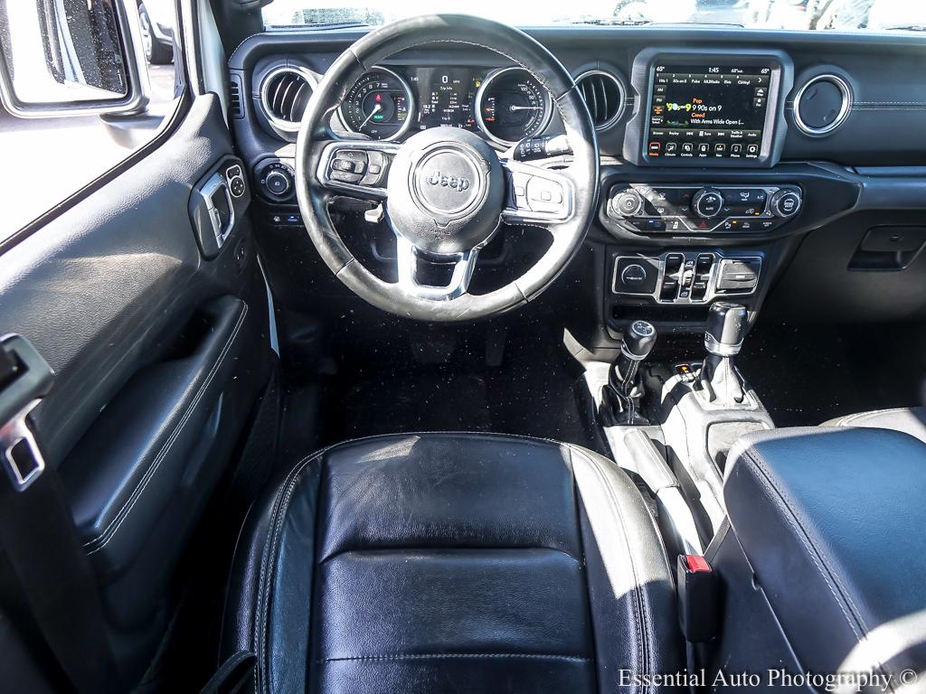 2022 Jeep Wrangler 4xe Unlimited Sahara 4XE 4D SUV 4WD - White exterior view 11