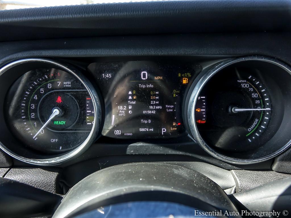 2022 Jeep Wrangler 4xe Unlimited Sahara 4XE 4D SUV 4WD - White exterior view 12