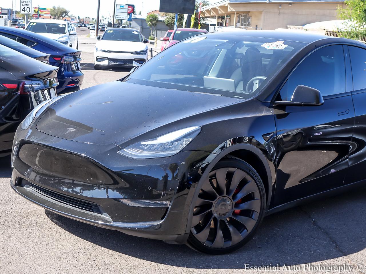 2020 Tesla Model Y Performance 4D SUV - White exterior view 2