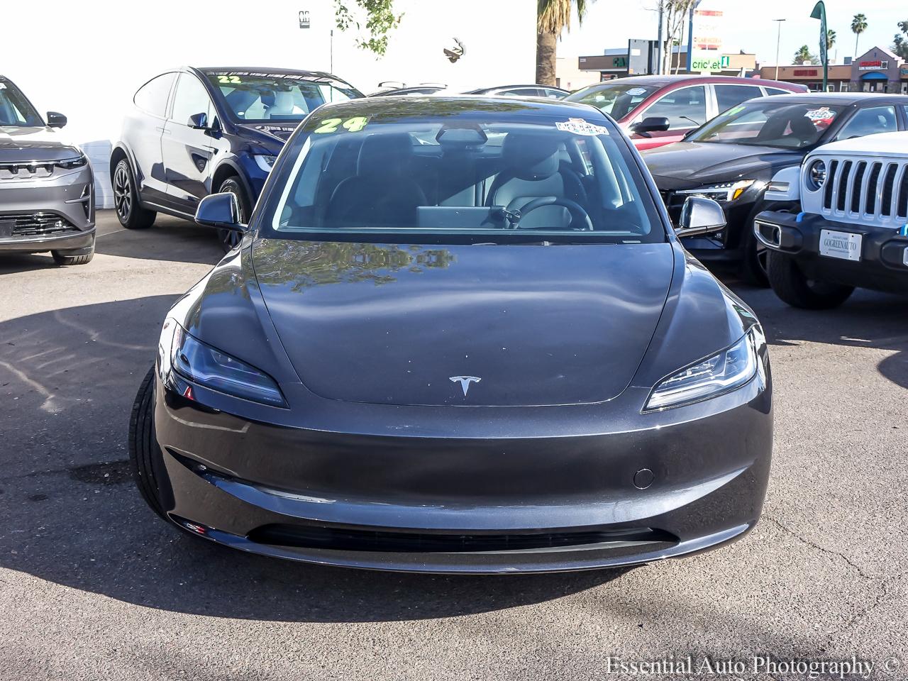2024 Tesla Model 3 Long Range 4D Sedan RWD - Charcoal exterior view 4