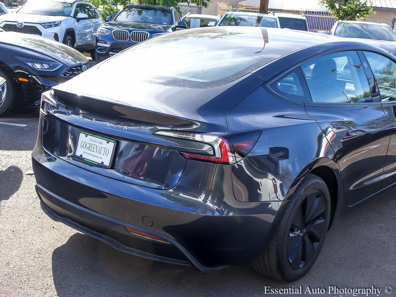 2024 Tesla Model 3 Long Range 4D Sedan RWD - Charcoal exterior view 6