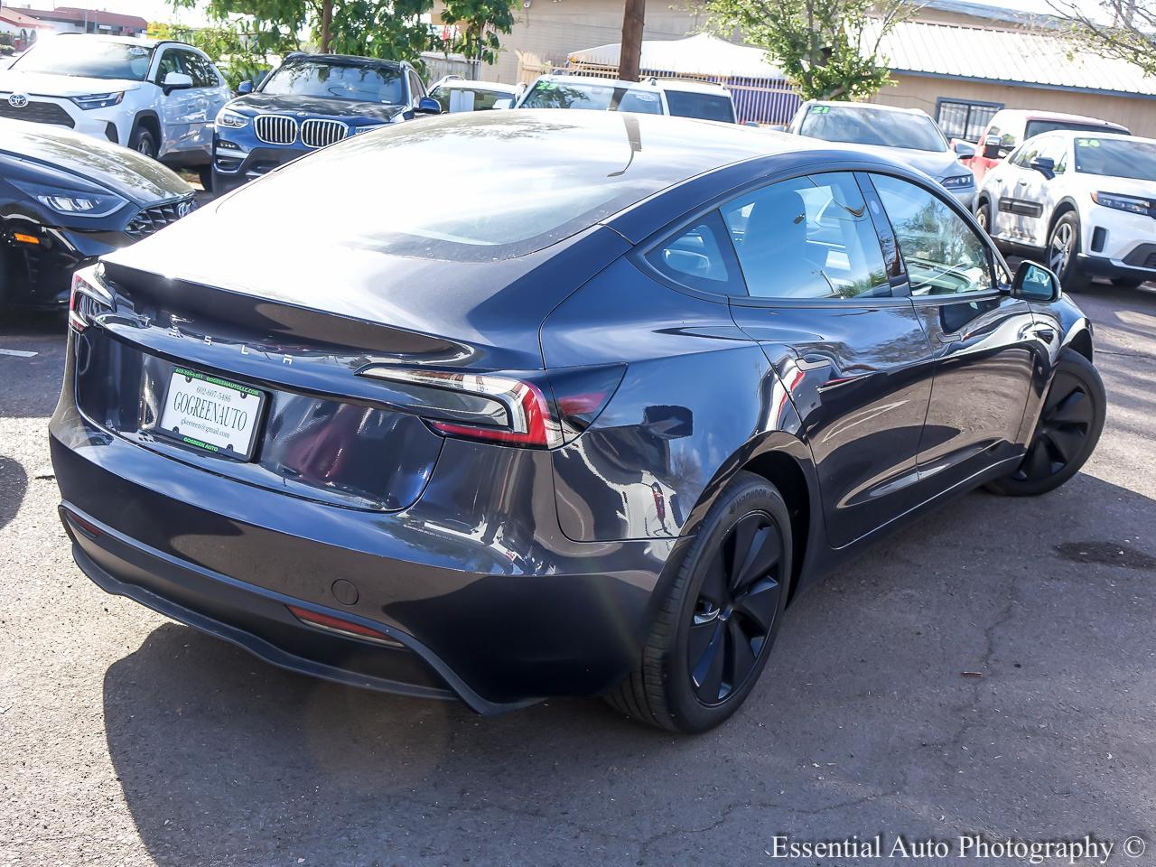 2024 Tesla Model 3 Long Range 4D Sedan RWD - Charcoal exterior view 7