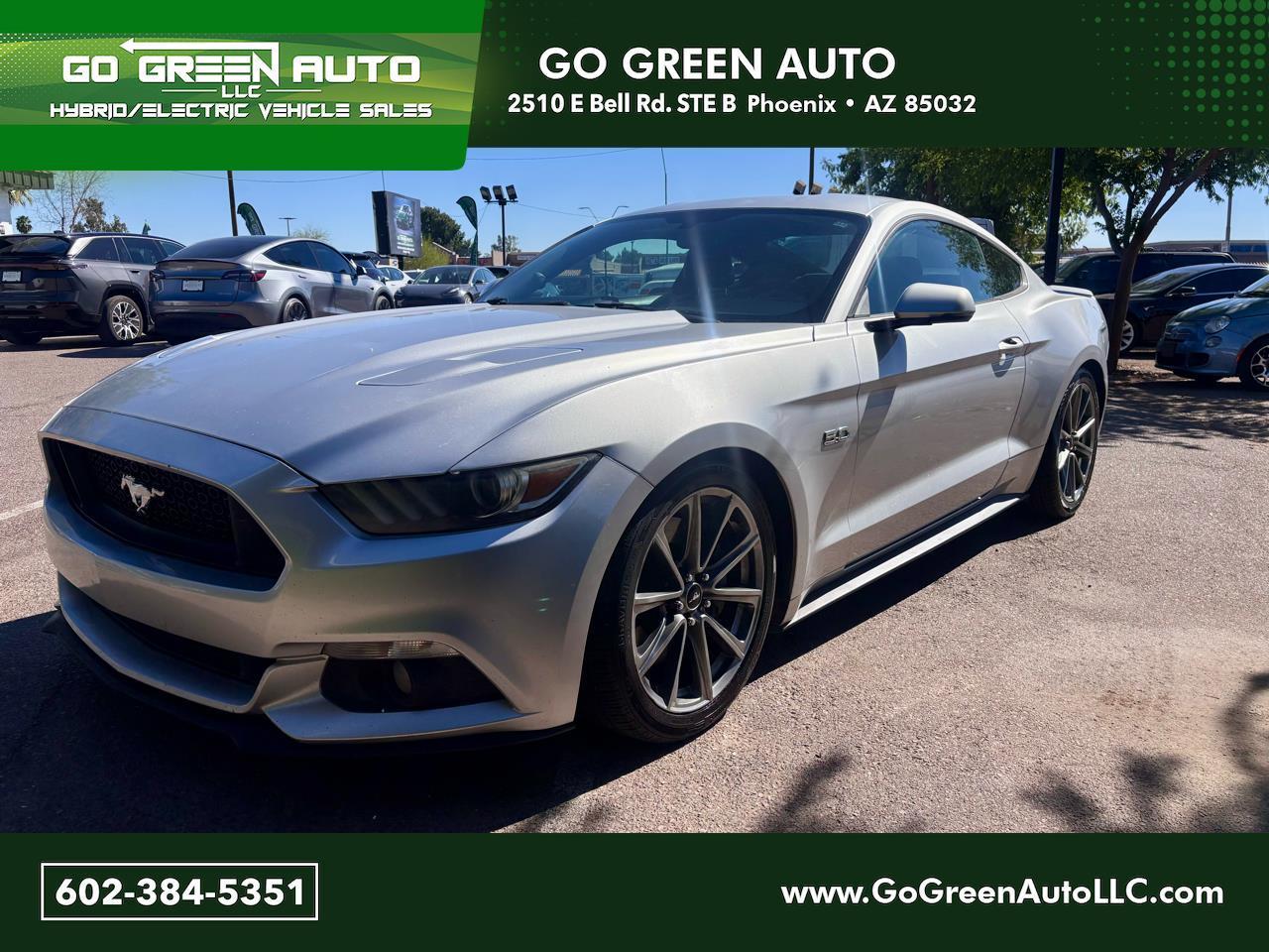 2015 Ford Mustang GT 2D Coupe - Silver exterior view 1