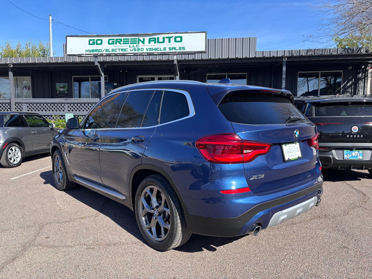 2020 BMW X3 XDrive30e 4D SAV - Blue exterior view 4