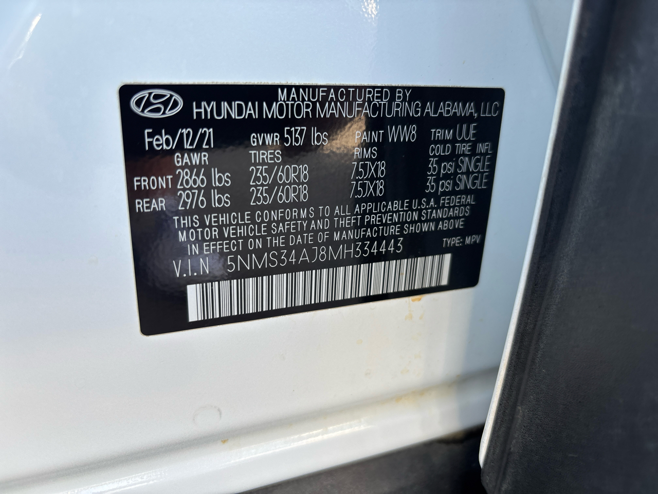 Hyundai Santa Fe SEL w/Premium Package 2021 Hyundai Santa Fe SEL w/Premium Package 2021