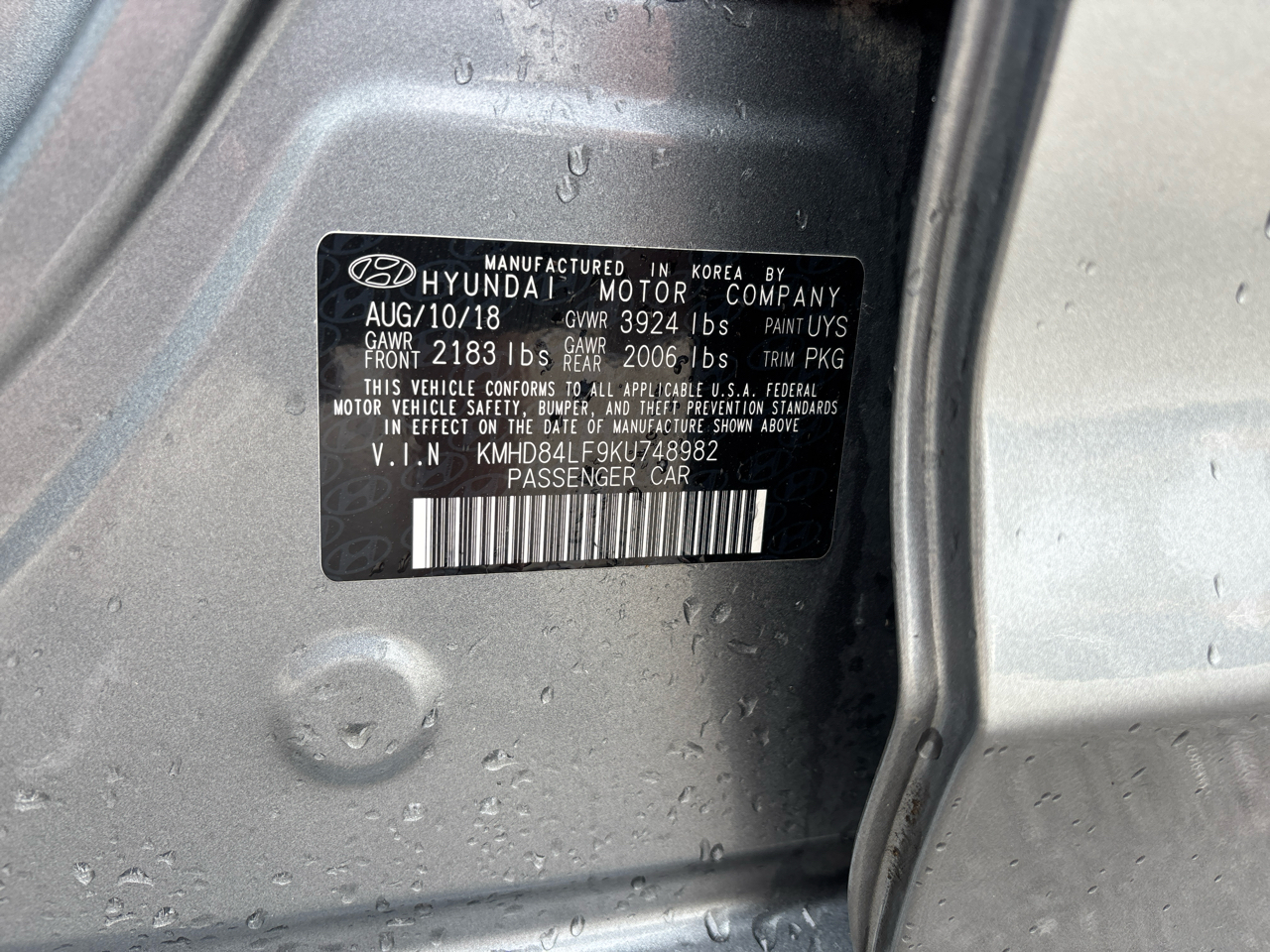 Hyundai Elantra Limited 2019