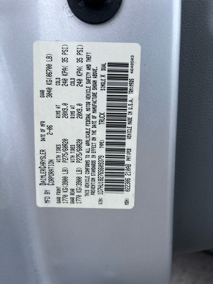 Dodge Ram 1500 TRX4 Off Road Quad Cab 4WD 2006