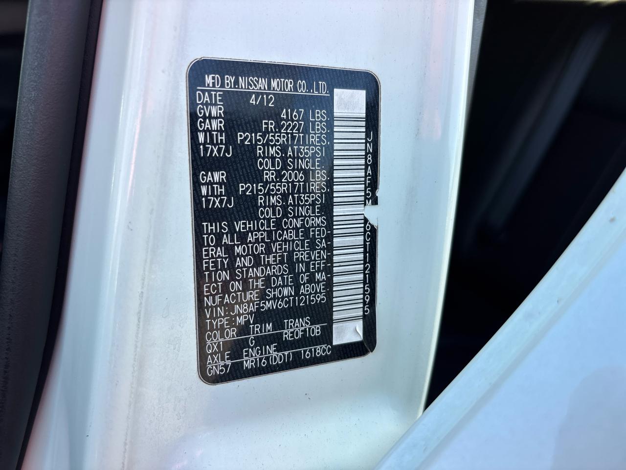 Nissan Juke S AWD 2012