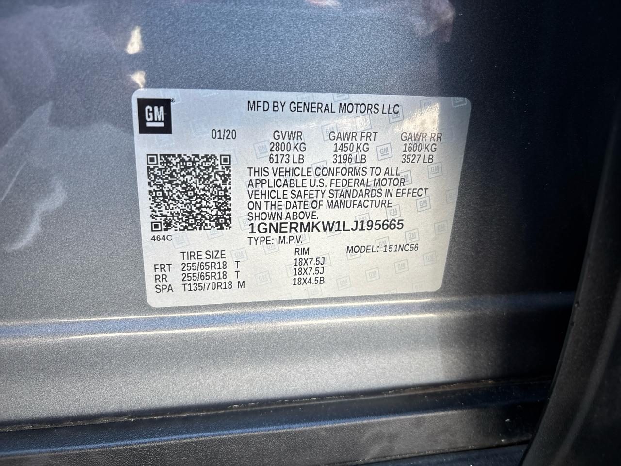 Chevrolet Traverse LT FL FWD 2020