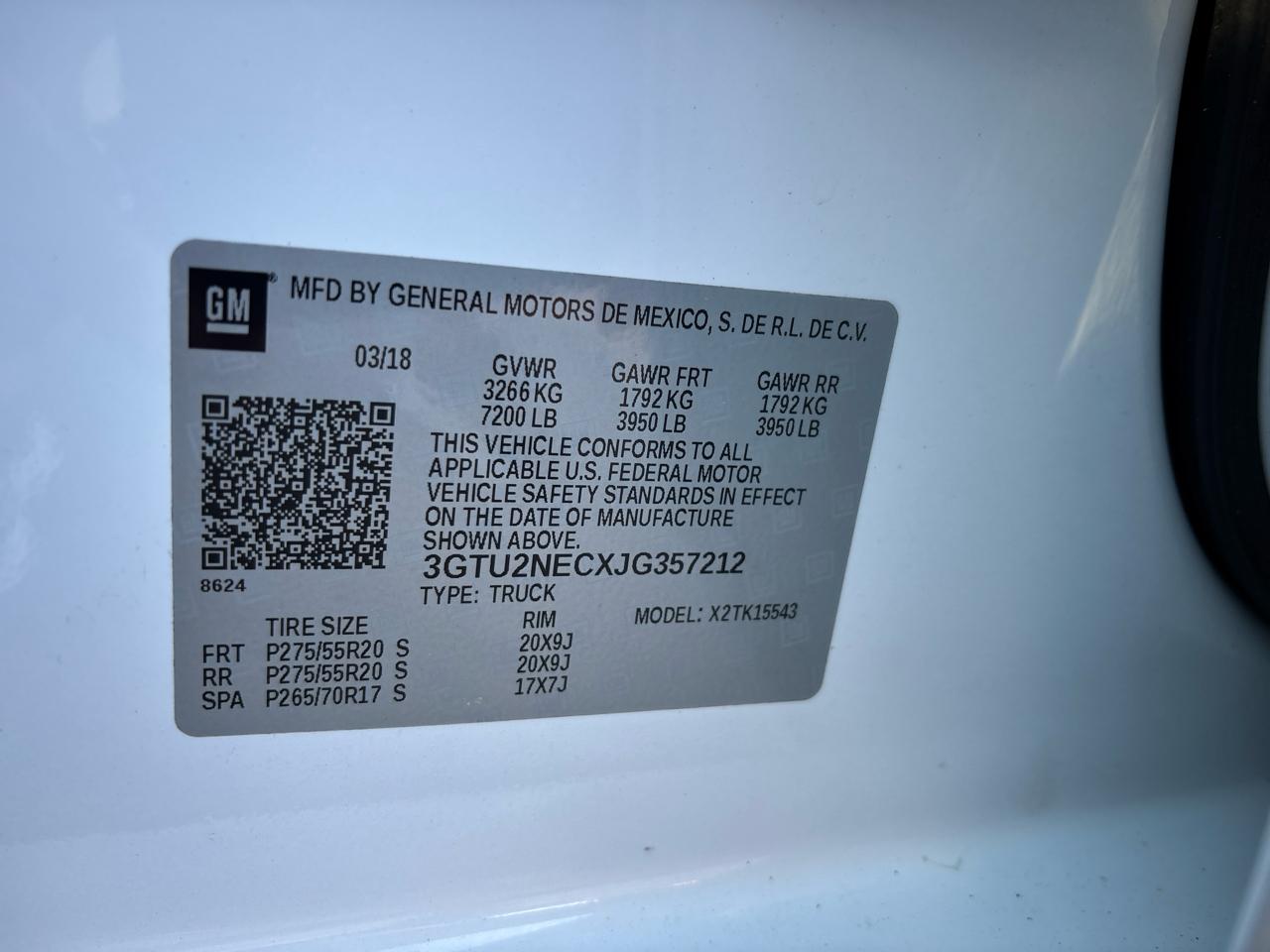 GMC Sierra 1500 SLT Crew Cab Short Box 4WD 2018